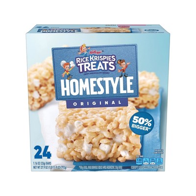 Kellogg's Rice Krispie Treats Homestyle Original Cereal Bar 1.16 oz. 24 Bars/Box