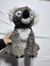 HUGFUN M Real Koala Bear Brown W/ White, Soft & Huggable Plush 11”