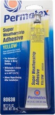 Permatex 80638 Super Weatherstrip Adhesive, 2 oz., Yellow