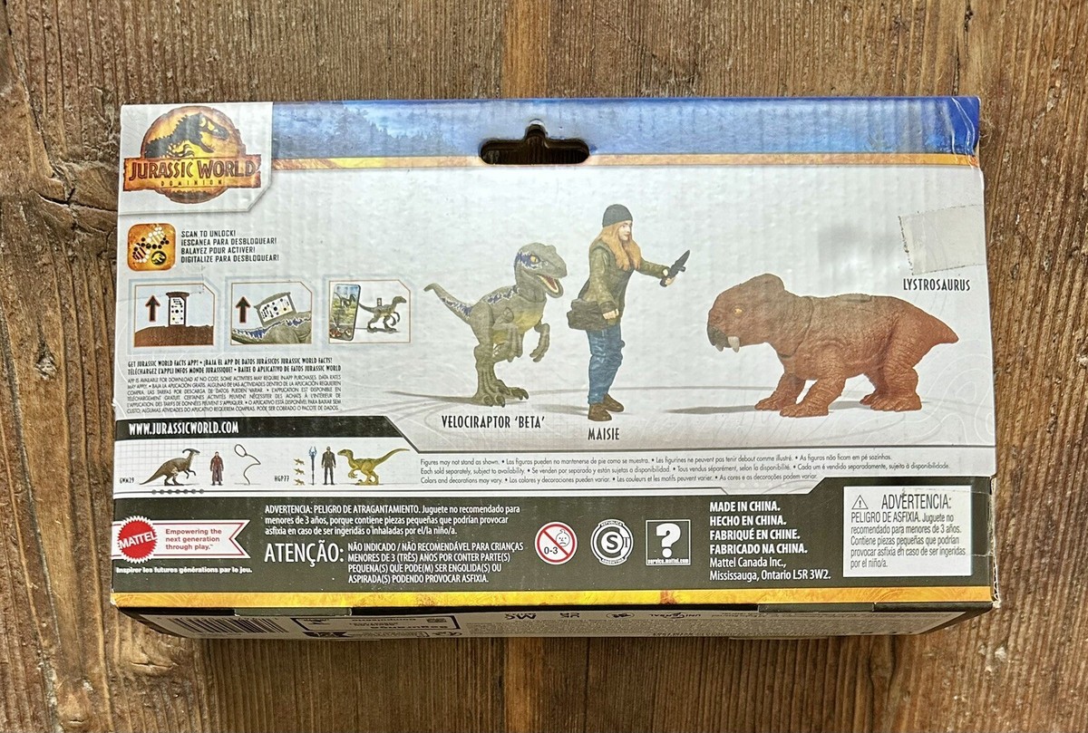 Jurassic World Dominion Maisie & Velociraptor Beta Mattel