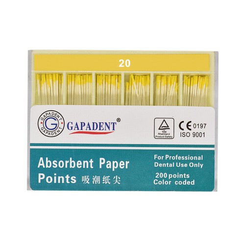200Pcs/Pack Dental Endodontic Absorbent Paper Points Sterile Gutta Percha 22Size - Picture 6 of 38