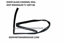Front Upper Window Glass Run Channel Seal LH or RH 97-06 Fits Jeep Wrangler TJ