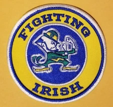 Fighting Irish Embroidered Sports Patch approx  3.5"