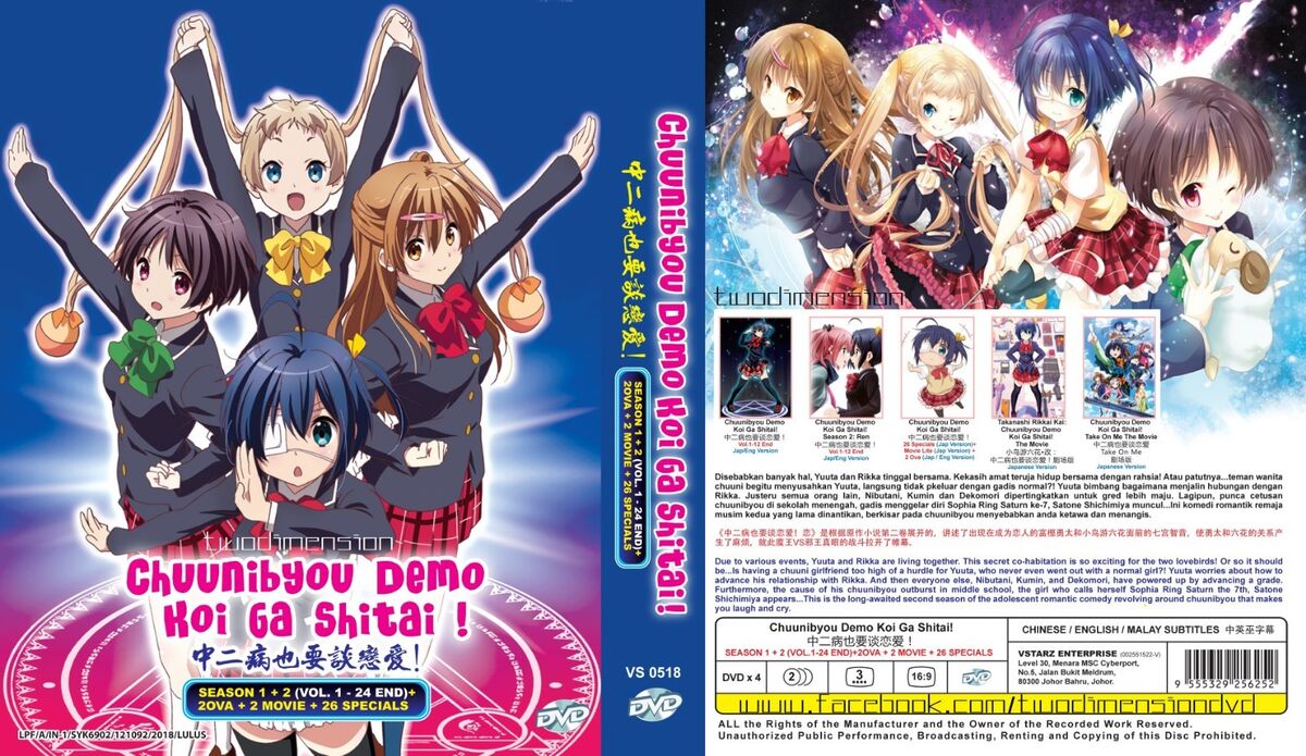 Love, Chunibyo & Other Delusions! DVD Complete Edition English Dubbed