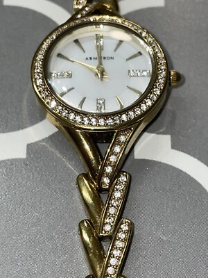 Armitron Gold-Tone Women’s Bracelet Watch with White Dial Armitron Women main image 2