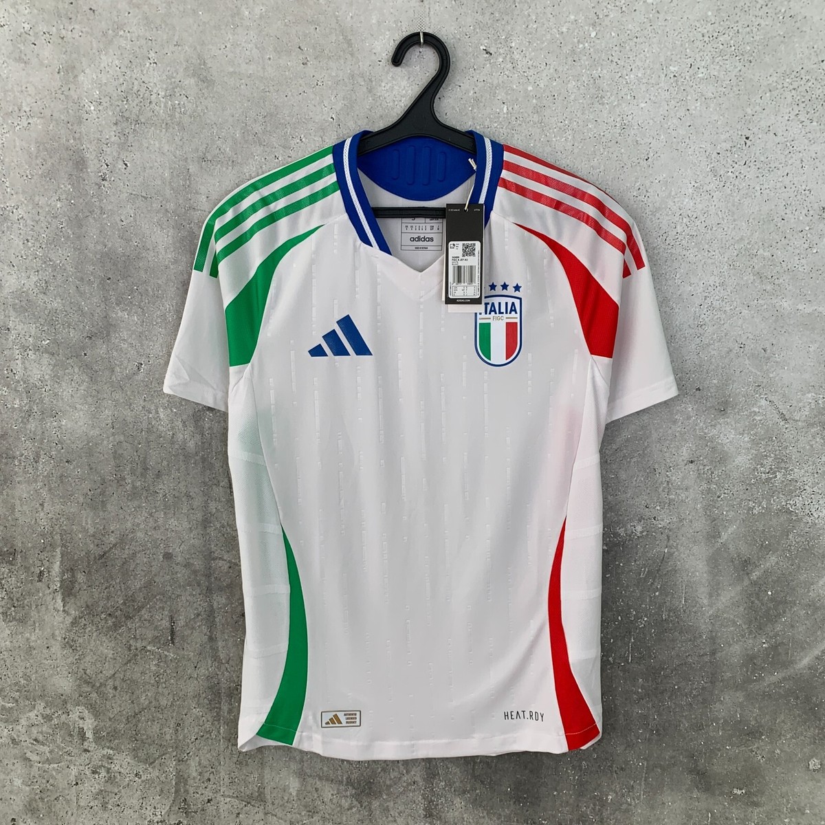 ITALY 2024 2025 AUTHENTIC AWAY FOOTBALL SHIRT ADIDAS NATIONAL TEAM