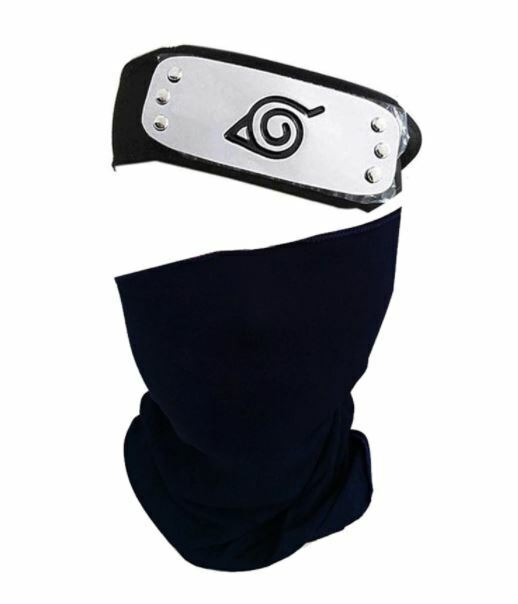 Kustomz Vikings Naruto Kakashi Cosplay Mask and luminious (Glow in Dark )  Headband 2pc Set : : Toys & Games