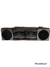 Vintage GE Dual Cassette Boombox Radio FM AM Model 3-5631A Tested Read