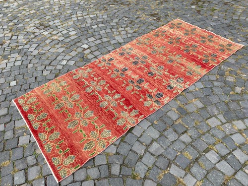 Turkish rug, Runner rug, Vintage rug, Handmade, Corridor, Wool | 3,8 x 9,2 ft