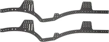 Carbon FS Chassis Rails Angled Forward Skid for 1/10 Cheaeter Rig LCG Comp Build