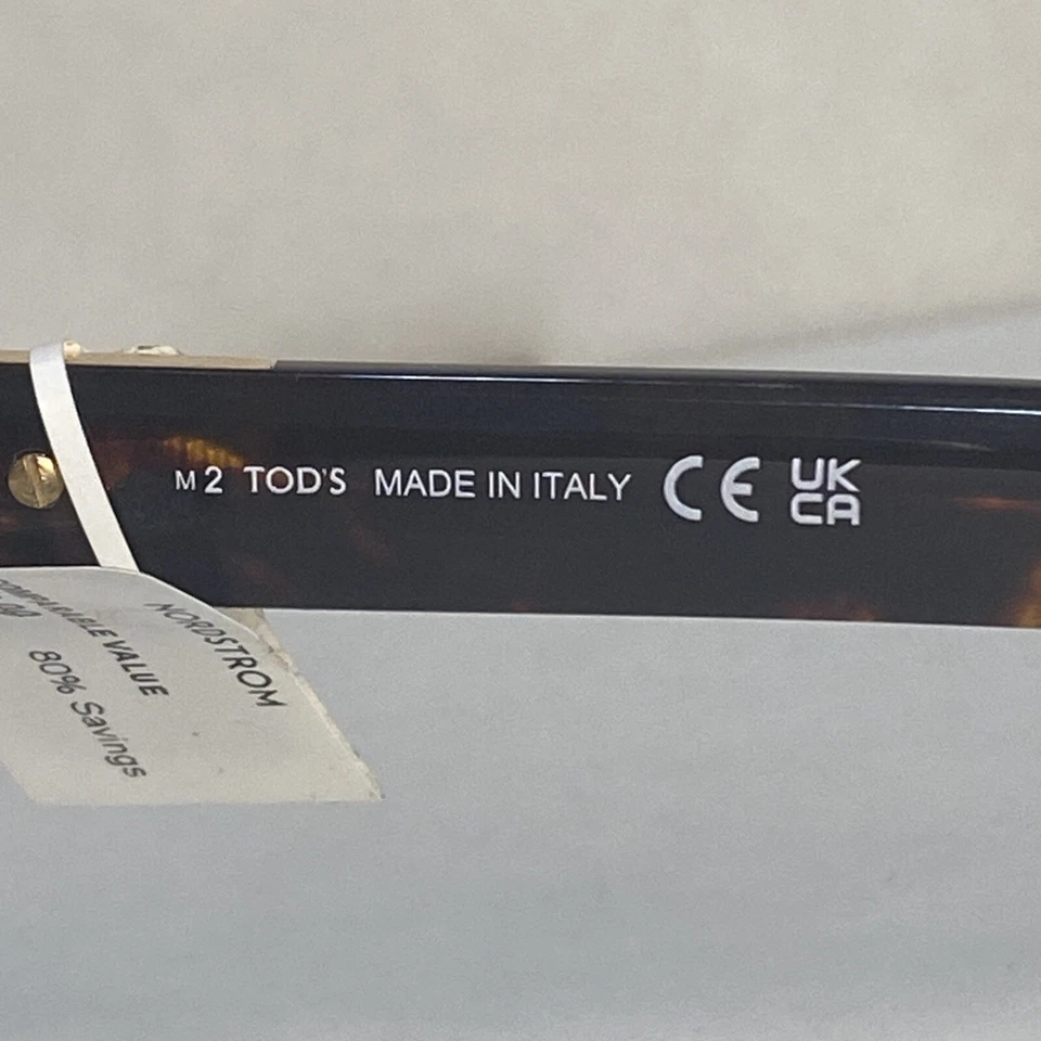 Солнцезащитные очки TODS TO315-D 55B 57[]17 140 в коричневой гаванской оправе с фиолетовыми линзами A1F5 - Изображение 3 из 4