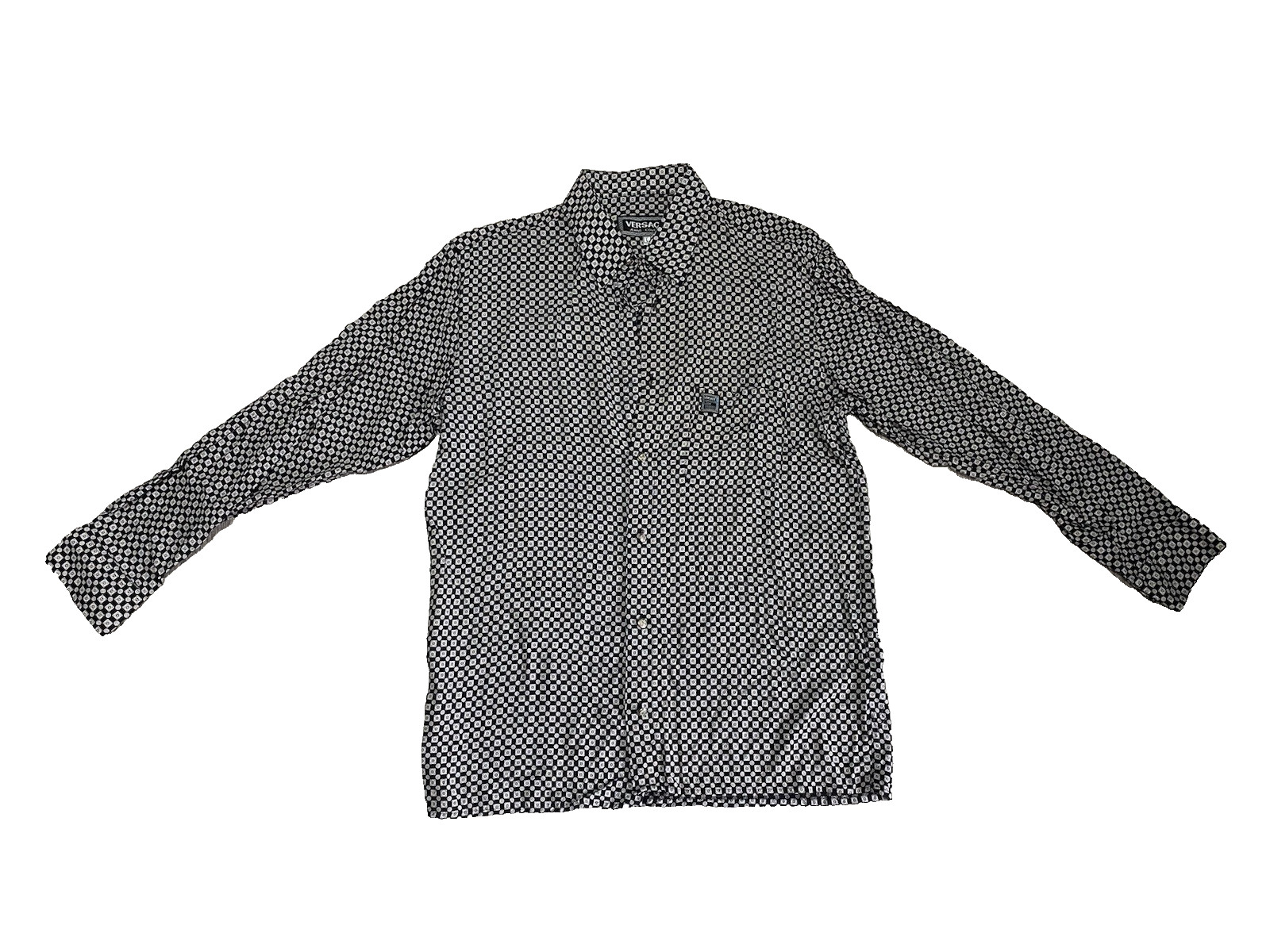 Mens 90s Versace Jeans Couture ornamental shirt size L
