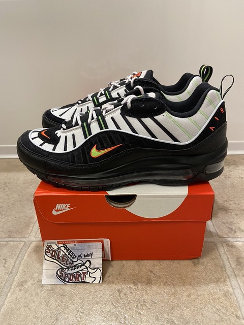 Nike Air Max 98 Highlighter Men’s Size 9 Platinum Tint Black 640744 015 Nike Air Max 98 Highlighter Men’s Size 9 Platinum Tint Black 640744 015