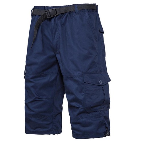 Men's Cargo Work Shorts Summer Breathable Pockets Elastic Waist Pants Wholesale - Bild 19 von 51
