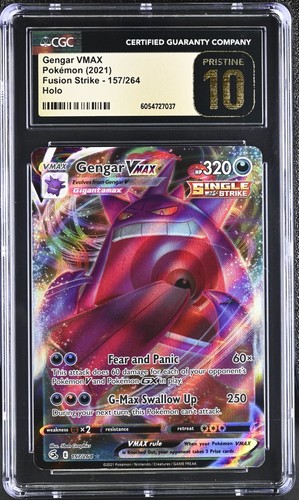 Pokemon Gengar VMAX 157/264 Ultra Rare Fusion Strike - CGC 10 PRISTINE
