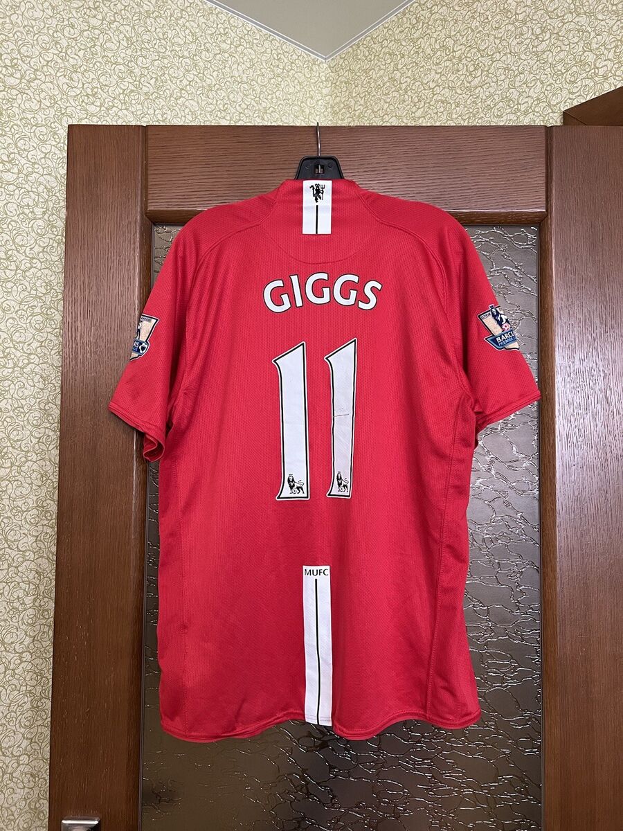 2007/09 RARE MANCHESTER UNITED #11 GIGGS NIKE HOME SOCCER 2007/09 RARE MANCHESTER UNITED #11 GIGGS NIKE HOME SOCCER