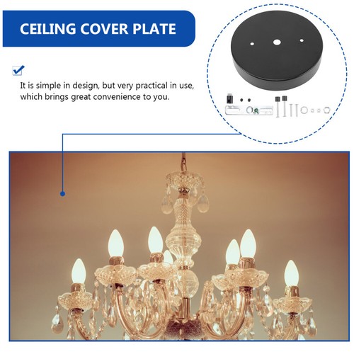 1 Set Ceiling Cover Plate Metal Canopy Plate Light Fixture Cover Canopy - Bild 3 von 11