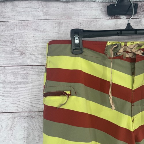 Patagonia gestreifte Boardshorts Badehose Kordelzug Taille Herren Größe 35 - Bild 2 von 7