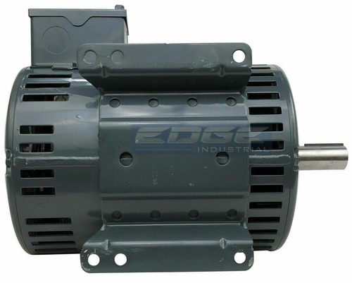 HEAVY DUTY LEESON COMPRESSOR DUTY ELECTRIC MOTOR 5HP 1PHASE 230V 184T - Picture 9 of 11