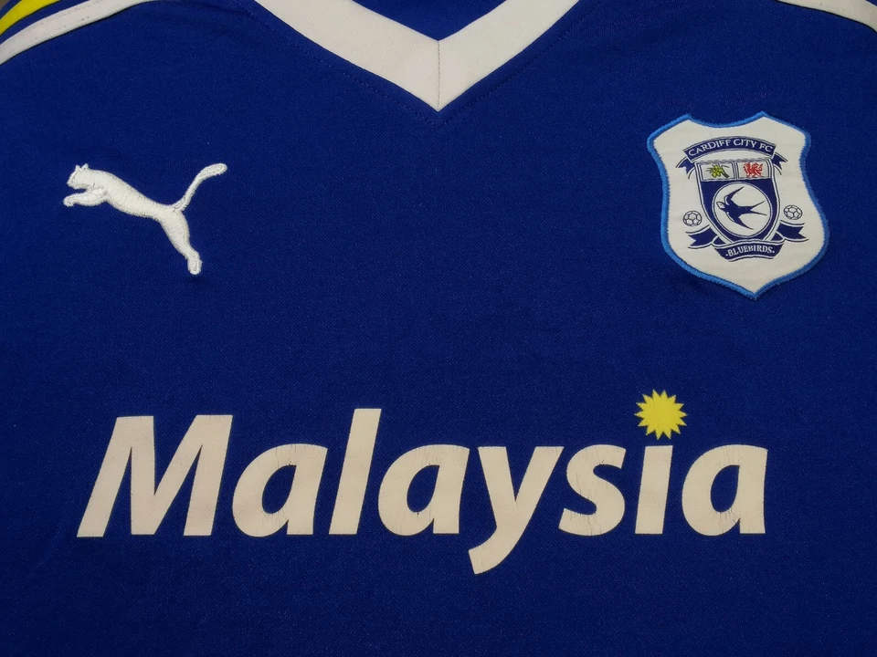 Camiseta de fútbol local Cardiff City 2011 - 2012 manga larga Puma talla L Foto 4 de 4