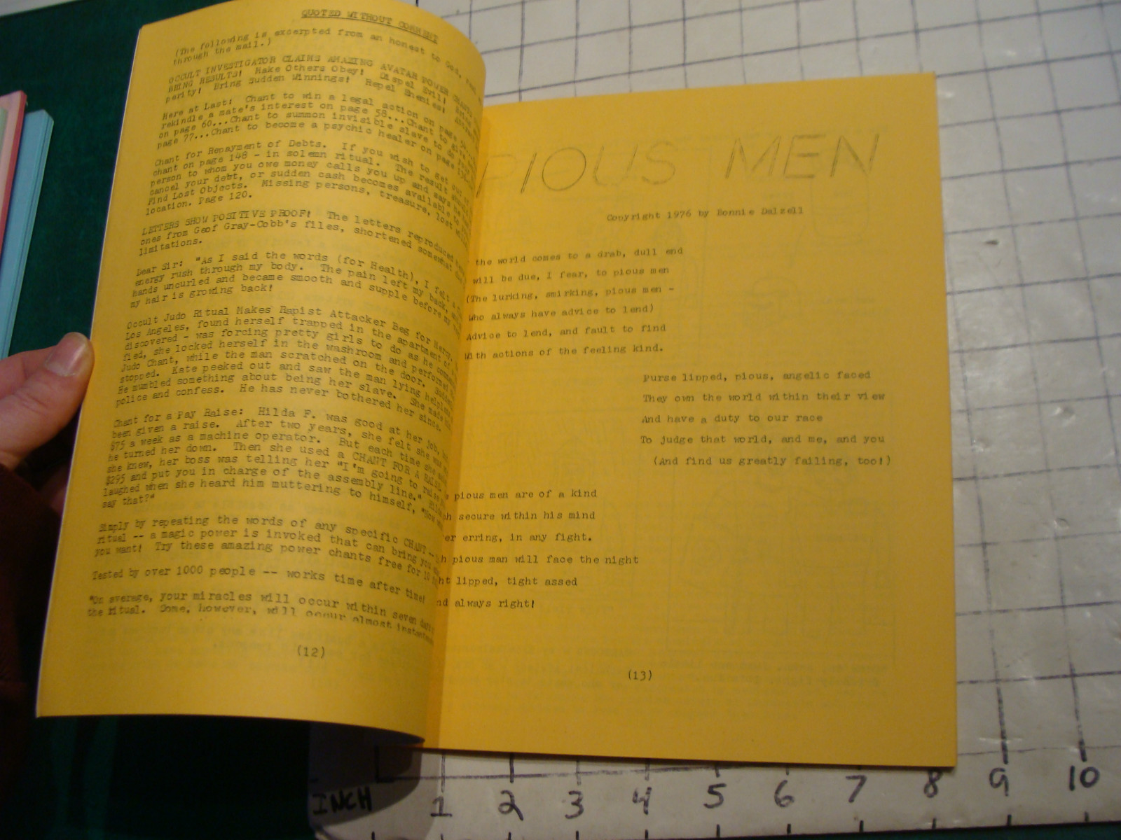 science fiction Zine MYTHOLOGIES 8, feb. 1976, Don D'Ammassa eBay