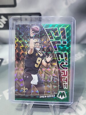 2023 Panini Mosaic #E-DB Drew Brees Elevate Mosaic green