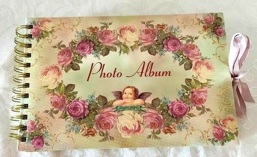 Álbum de fotos Michal Negrin sin usar descontinuado vintage efecto romántico aspecto retro - Imagen 1 de 4