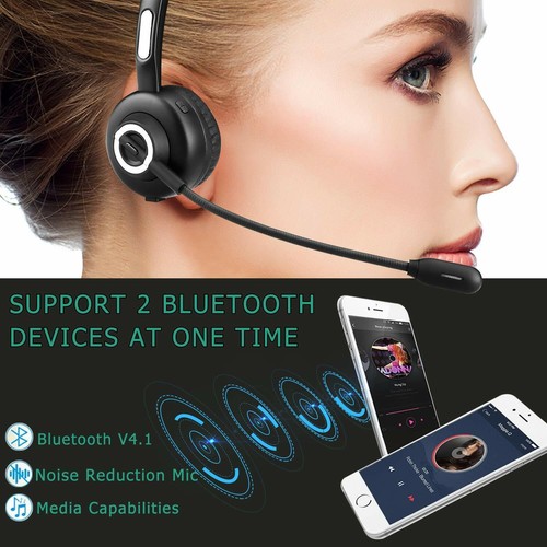 Auriculares/micrófono inalámbricos con cancelación de ruido Bluetooth para conductor de camión - Imagen 3 de 12