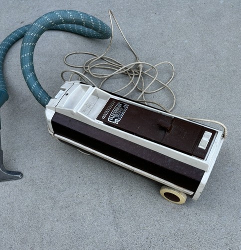 Vintage Electrolux Model 1453 Canister Vacuum with Hose Brown Mid Century