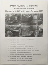 Massey Harris; Safety Guards For Combines - Fitting Instructions For 780 & 780-S