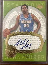 2003-04 Upper Deck Triple Dimensions Standout Sigs #STA47 Andre Miller /100