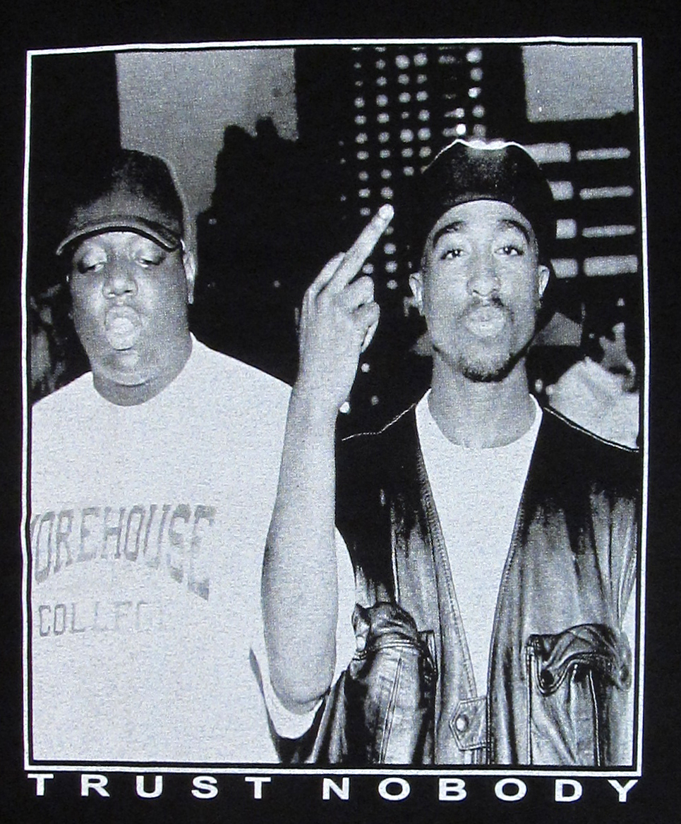 2Pac Notorious B.I.G. Tシャツ Vintage 90s Tupac 2PAC & Biggie Notorious B.I.G. Rap Tee T