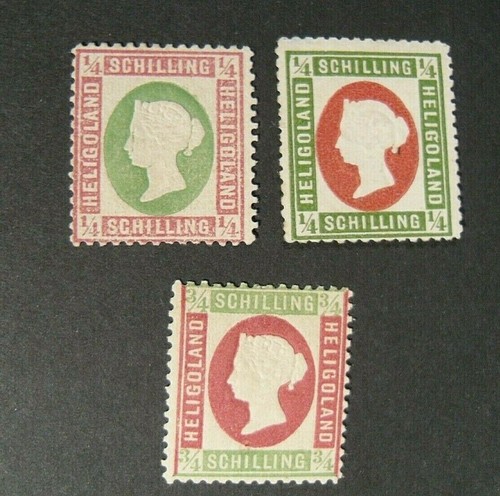 GERMANIA ,GERMANY HELGOLAND 1869-73 "Regina Vittoria "3V MH /mint dentellati - Imagen 1 de 2