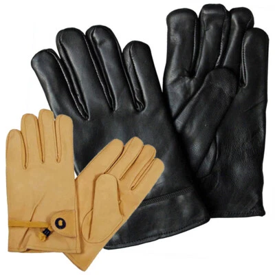 MFH Lederhandschuhe Fingerhandschuhe leicht gefüttert Western-Style S M L XL XXL