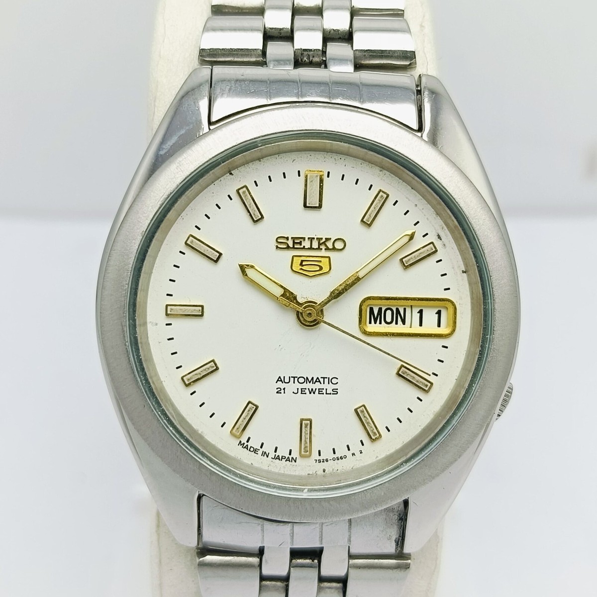 Seiko 5 Automatic 21 Jewels Day/Date 7S26-00X0 Vintage Men's