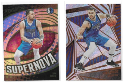 Luka Doncic 2023-24 Panini Revolution Supernova + Base #1 +