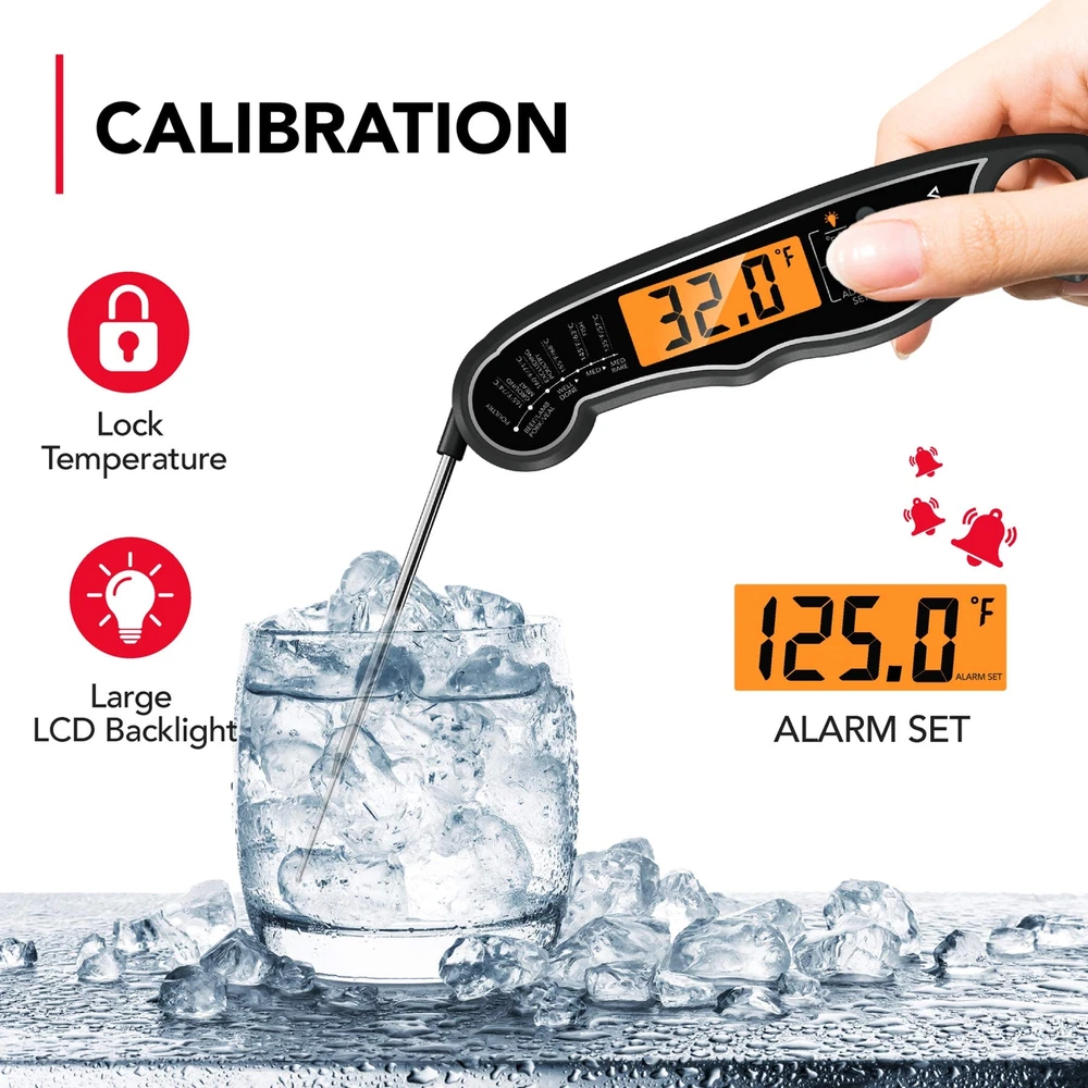 Meat Thermometer, Instant Read Food Thermometer for Cooking, Digital Food The...
