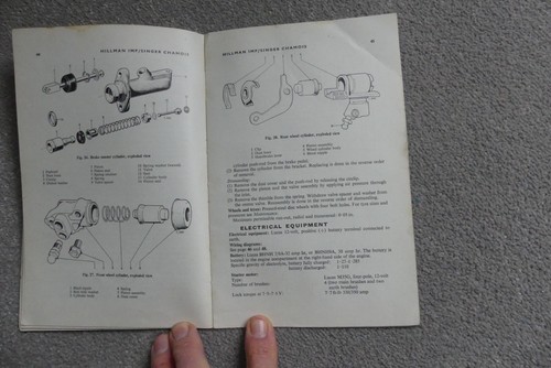 Hillman Imp and Singer Chamois Olyslager Workshop Manual Good Condition - Picture 9 of 10