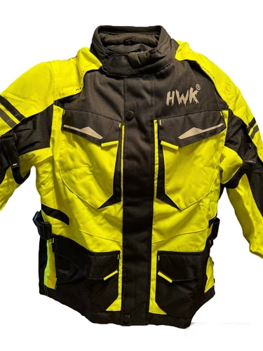 HWK Adventure/Touring Motorcycle Jacket Men, Medium, Waterproof, Heavy-Duty image 3