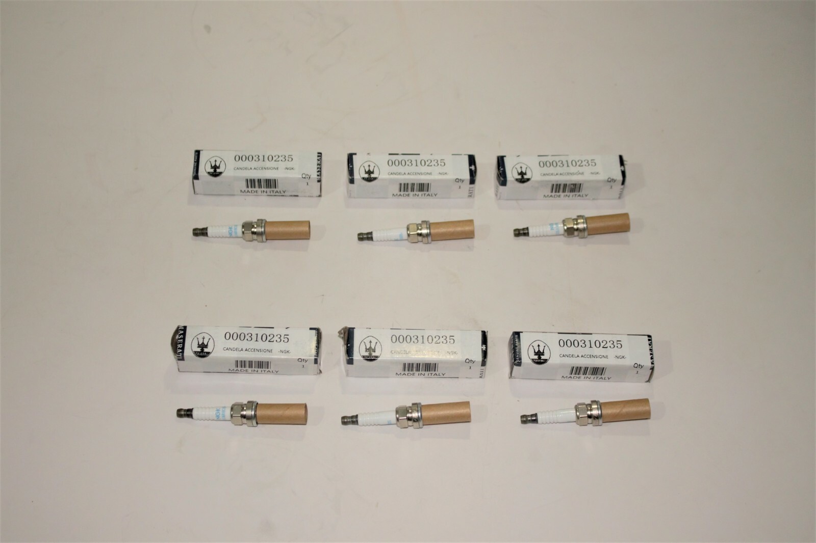 Maserati Ghibli, Quattroporte & Levante Spark Plugs Set Of 6 - Genuine