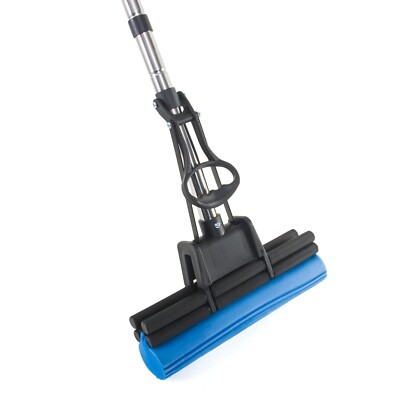 PVA Sponge Roller Mop - Super Absorbent 11'' Foam Sponge Mop Floor Cleaner