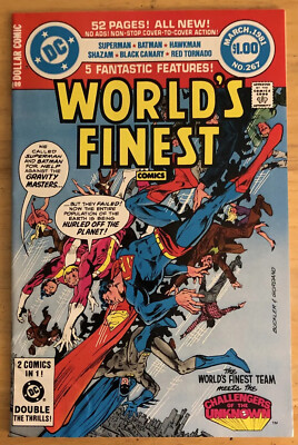 Worlds Finest 267 Captain Marvel Jr v Black Adam Black Canary Red Tornado Hawkma