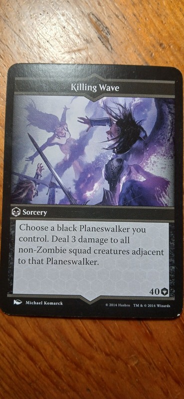 MTG: Arena of the Planeswalker  Replacement Spell Card -  Killing Wave