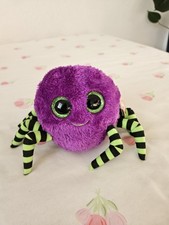 Ty Beanie Boos Crawly Spinne Plüschtier klein 15–35 cm lila/grün/schwarz