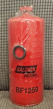 BALDWIN FILTERS BF1259 Spin-on Fuel/Water Separator w/ Drain BF 1259