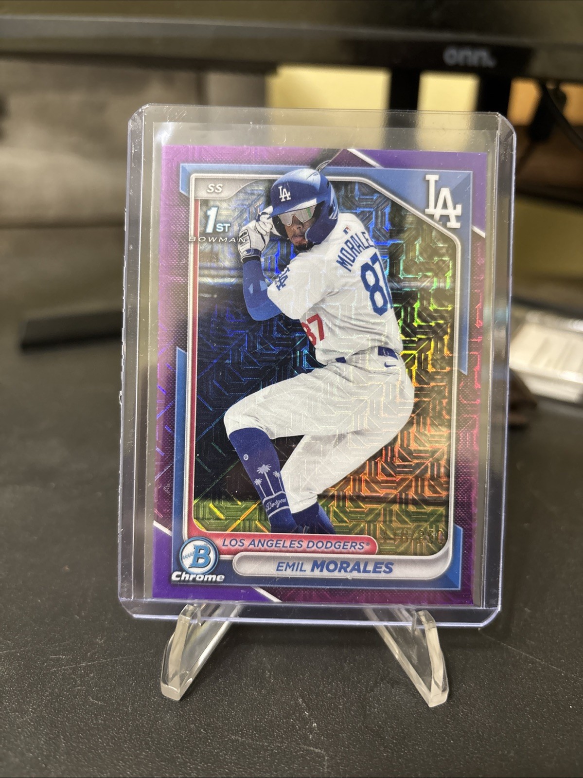 2024 Bowman Chrome - Prospects Emil Morales #BCP-221 Purple Refractor /250 (RC)