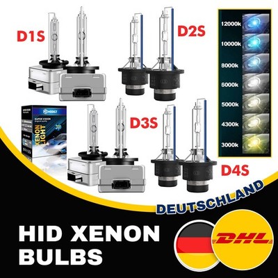 2X D1S-D4S XENON Brenner 4300K-12000K HELL SUPERVISION Lampen Lampe Wei? Birne