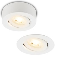 Briloner 2In1 Led Aufbauspot Einbaustrahler Schwenkbar Dimmbar Warmweiß 230V