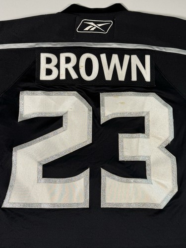 Reebok NHL Los Angeles Kings Dustin Brown Autographed Jersey Mens XL Black - Picture 10 of 19