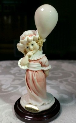 GIUSEPPE ARMANI Florence ITALY Figurine Girl ''PARTY TIME''  1996 SIGNED #0119C  